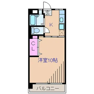 錦が丘コーポ【2階】の間取り