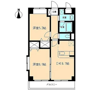 フレグランス向ケ丘【3階】の間取り