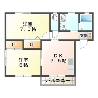 ウッディーライフ・M【2階】の間取り