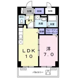 プログレスV番館【3階】の間取り
