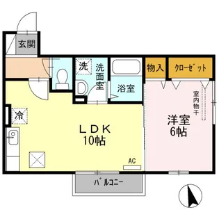 MiuMu B棟【1階】の間取り