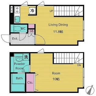 レガシア南麻布【5階】の間取り