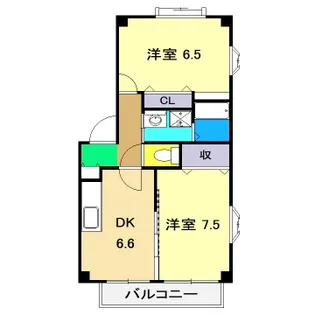 サンモールコスモス【2階】の間取り