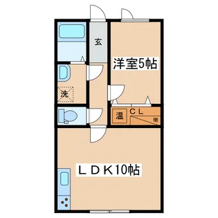 レジデンス緑ヶ岡II【1階】の間取り