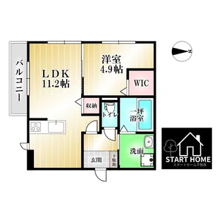フルール【1階】の間取り