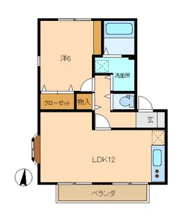 グレースハイツ【1階】の間取り