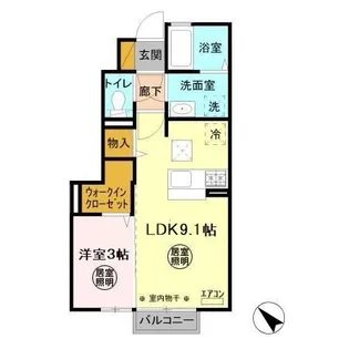 コスタ舟入【1階】の間取り