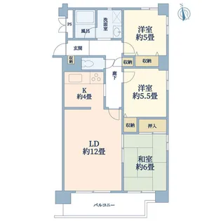 リバーサンズ南藤沢【4階】の間取り