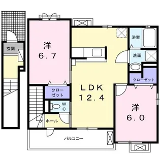 メゾン・ミニョン【2階】の間取り