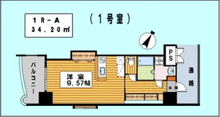 ロイヤルリバービュー143【11階】の間取り