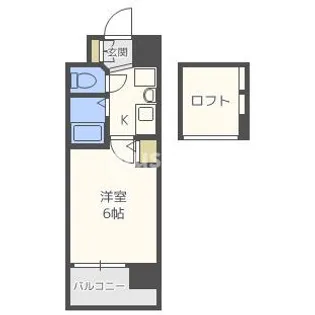 エステムコート難波WEST-SIDE大阪ドーム前【10階】の間取り
