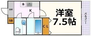 CITY SPIRE名駅南【7階】の間取り