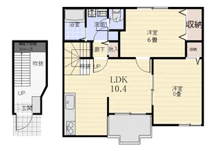 サンパティークC【2階】の間取り