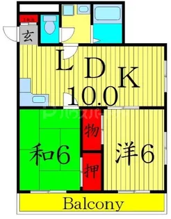 リバーサイドホシノ【2階】の間取り