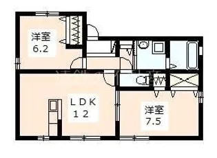 フラワーヒル【1階】の間取り