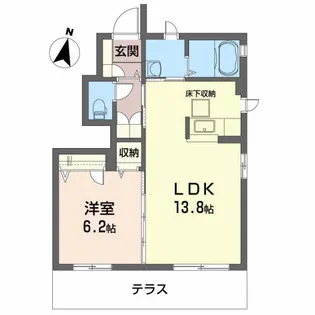 オーブII【1階】の間取り