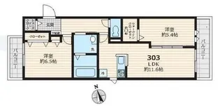 アミー ガーデン【3階】の間取り