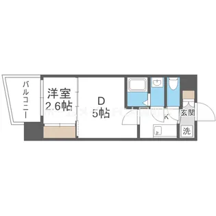 セレニテ阿波座ミラク【10階】の間取り