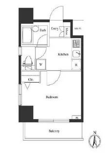 ヴェルト三軒茶屋II【4階】の間取り