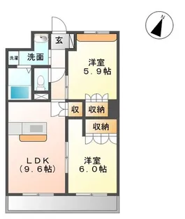 ラ・トマティーナ【1階】の間取り