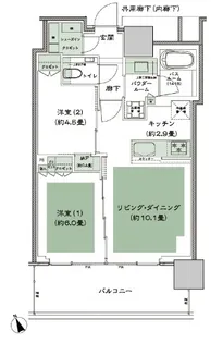 グランドシティタワー池袋【9階】の間取り