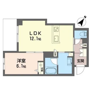 ラ・ピネータ鎌倉【1階】の間取り