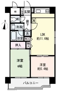 藤和中野坂上コープ【6階】の間取り