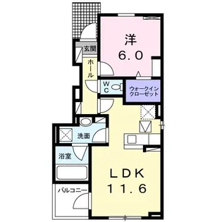 ラ・エスペランサ【1階】の間取り