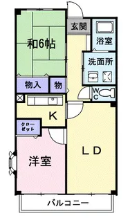 キャッスルタルイ壱番館A【1階】の間取り