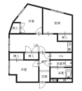 サングレース荒井【3階】の間取り