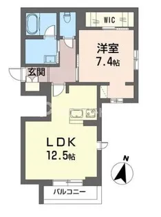 ルシェルクレール【2階】の間取り