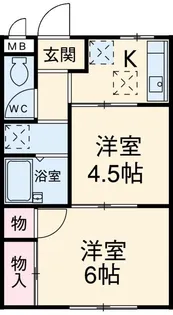 ヴィラMIYAKO【2階】の間取り