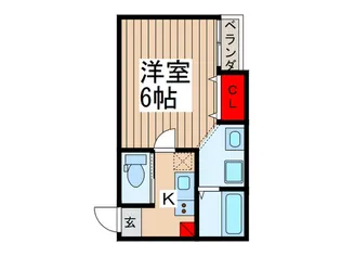 アークプレイス大和田II【2階】の間取り