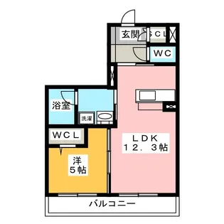リオリエント領下【2階】の間取り