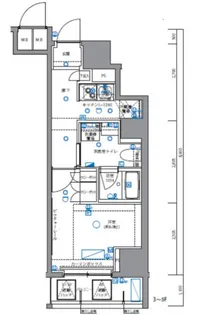 ルクシェール王子【3階】の間取り