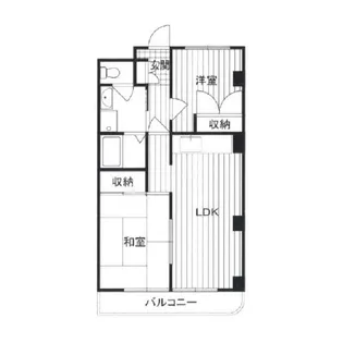 ヒルサイドハイツ【1階】の間取り