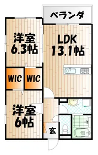 REXYZ槻田II【3階】の間取り