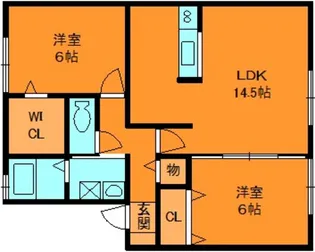 グリーンフィールドB【1階】の間取り