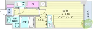 名取飯野坂壱番館【6階】の間取り