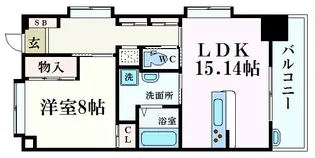 メディオコート大手町【7階】の間取り