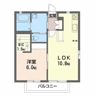エステート笹谷VE【1階】の間取り