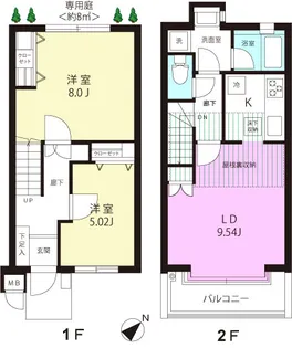テラス荻窪【1階】の間取り
