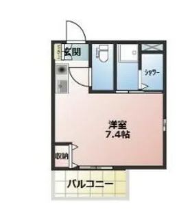 白金510ハウス【3階】の間取り