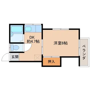 コーポ秋山【2階】の間取り
