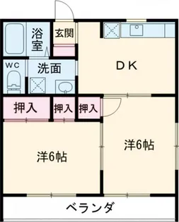 第IIロイヤル大嶋【2階】の間取り