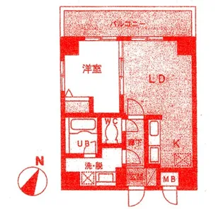 サンクスライフB・L・D【6階】の間取り