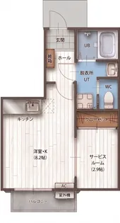 コンシェルジュライフ A棟【1階】の間取り