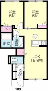メゾンパインヒルズ【1階】の間取り