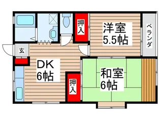 コ-ポかずさ【2階】の間取り