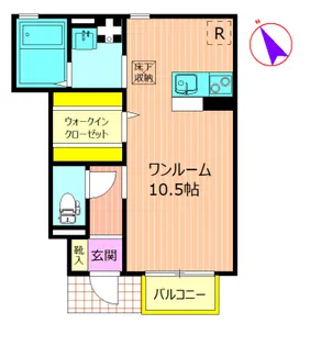 ミコノス橋本【1階】の間取り